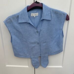 Zara girls  Sky Blue Casual Shirt